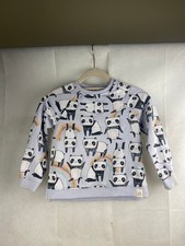 Next Jumper 4-5 Years Panda Light Blue / Lilac