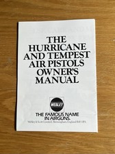 Webley and Scott Tempest/Hurricane Owners Manual