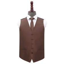 Mens Waistcoat & Tie Set Plain