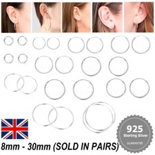 925 sterling silver hoop - sterling,