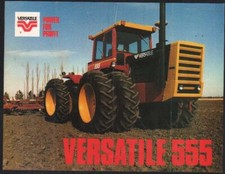 1983 Versatile "555" Articulated Tractor Brochure Leaflet