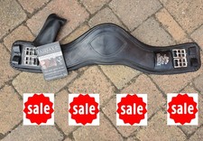 LEATHER DRESSAGE GIRTH Fairfax Cushioned Dressage Girth Narrow Gauge 30" Black