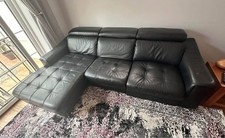 Italian Black Recliner Leather