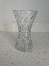 Beautiful Cut Glass Vase - 7.7