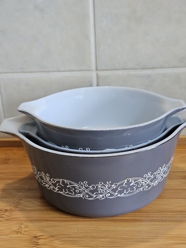 Vintage jaj pyrex grey - jaj,