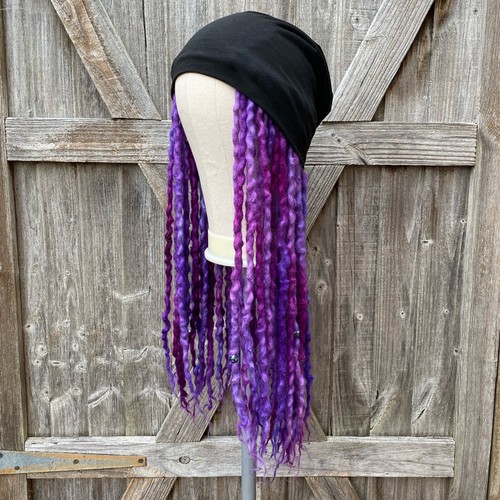 Royal amethyst wool dreadlock - royal,
