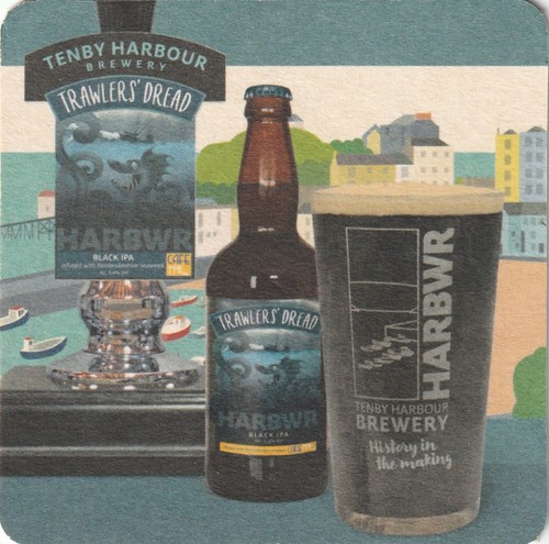Beer mat tenby harbour - mat,