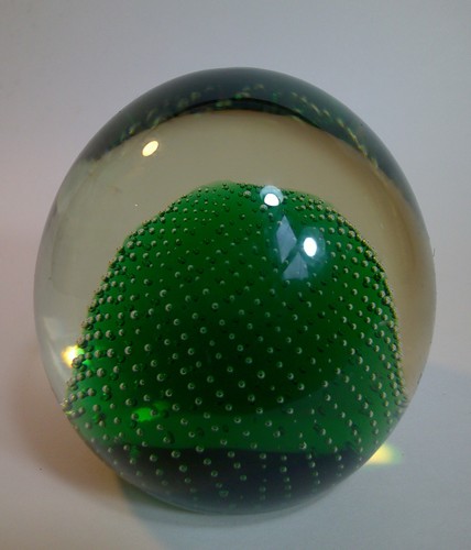 Vintage glass green controlled - vintage,