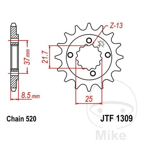 Sprocket for mash - for,