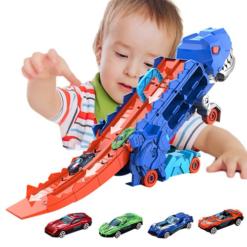 Truck car dinosaur transport - car,