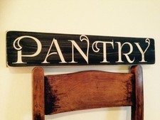 Pantry Sign Plaque Vintage Old