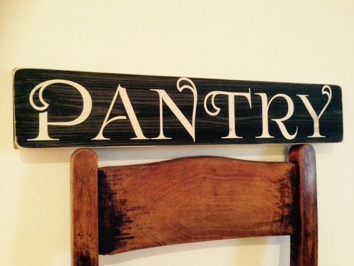 Pantry sign plaque vintage - pantry,