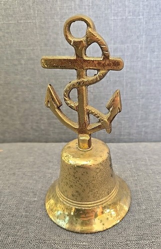 Vintage antique brass bell - vintage,