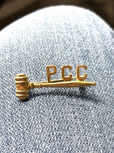Vintage pcc gavel - vintage, pin