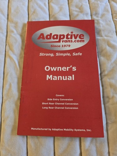 Adaptive vans owners manual - adaptive,