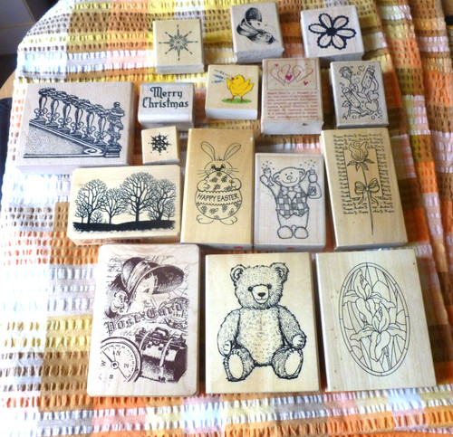 Card making rubber stamps - making,