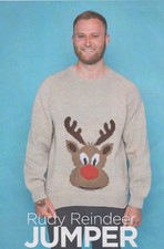 REINDEER MOTIF FESTIVE JUMPER