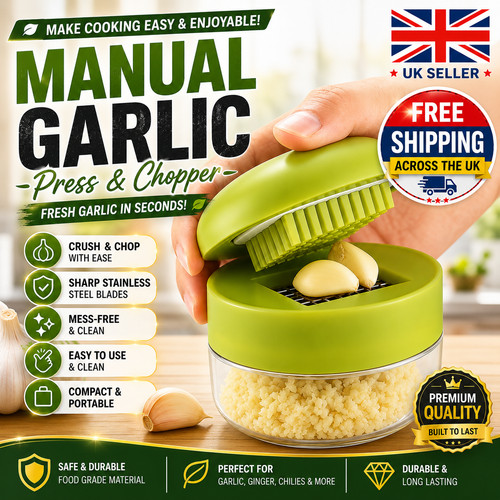 Mini garlic press - garlic, manual