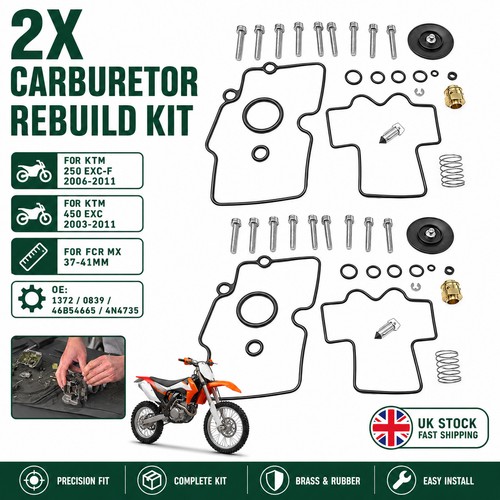 Fcr carburetor rebuild - rebuild, set