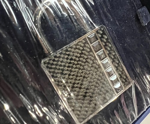 Swarovski padlock key fob - key,