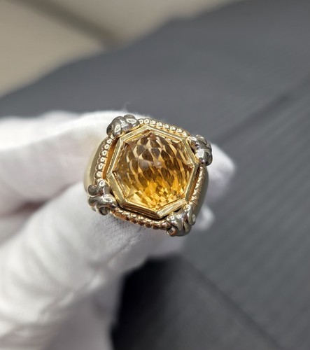 18ct gold cictrine - cictrine, ring