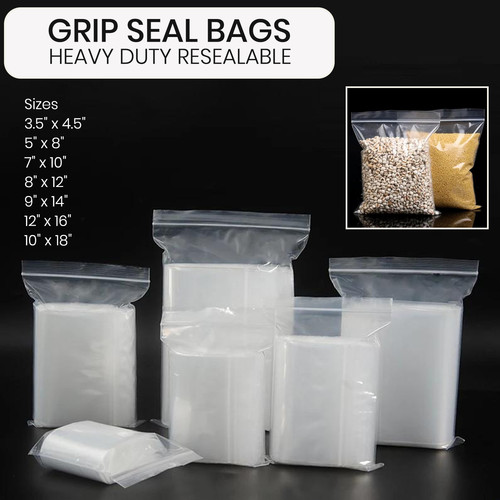 Heavy duty grip seal clear - grip,