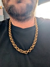 Heavy 9ct gold - heavy, belcher/rolo
