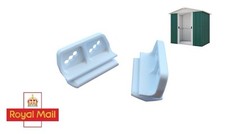 2  Door Slides for Metal Shed Replacement Garden Garage Sliders Rails Runners