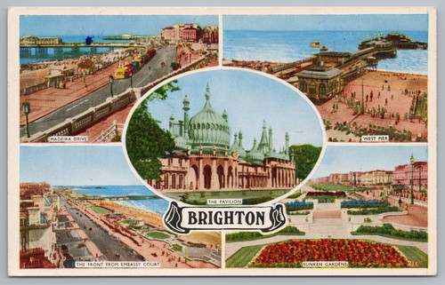 Postcard brighton multiview - brighton,