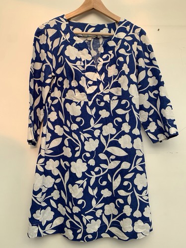 Boden women blue with white - boden,
