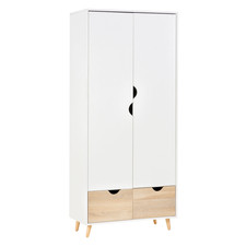 Wardrobe White Oak 80x40x180cm