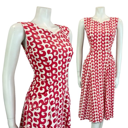 Vtg 60s 70s red - 60s,