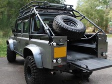 Safety Devices Fixed Spare Wheel Carrier - Defender 110 Double Cab - DA3811