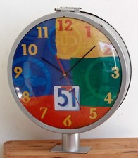 Vintage 38cm Pastis 51 Advertising Clock - Double Sided French Bar Retro Pernod