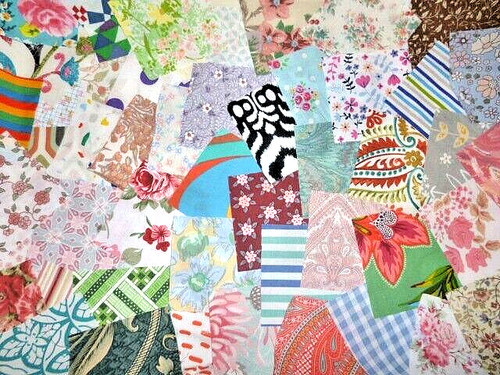 100 fabric patchwork - ,