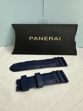 GENUINE OFFICINE PANERAI SUBMERSIBLE Watch Rubber Strap Blue Navy 22mm 24mm 26mm