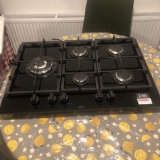 AEG HKB75820NB 74 cm Gas Hob - Black