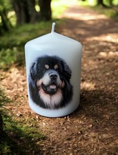 Tibetan Mastiff Dog Candle 8cm