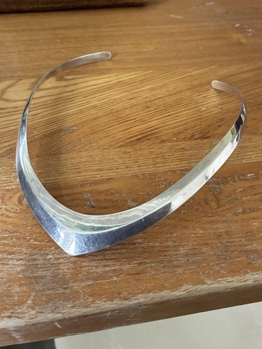 Vintage solid silver torque - vintage,