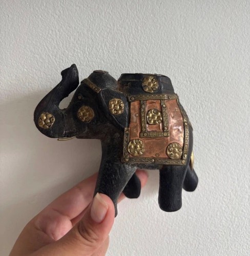 Vintage wooden elephant from - wooden,