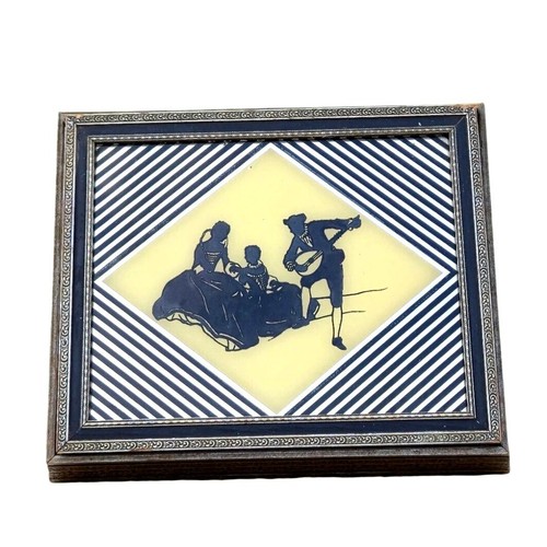 Vtg art deco silhouette - art,