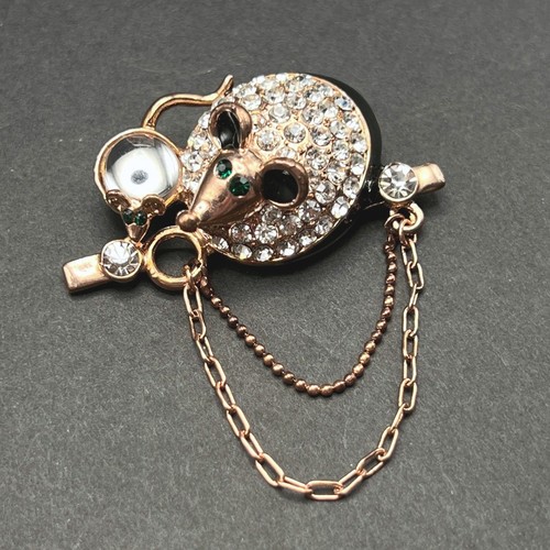 Rhinestone mouse with baby - mouse,