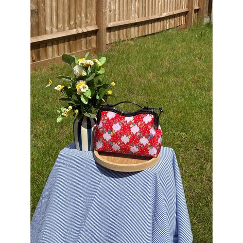 Vintage style red - red, floral