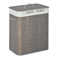 100l bamboo laundry basket - 100l,