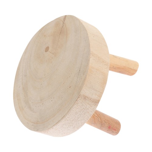 Wooden flower pot holder stool - wooden,