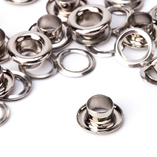 100 round eyelets brass metal - round,