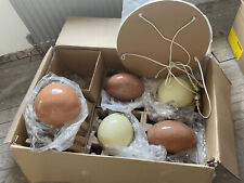 Made.Com ONE OF A KIND YELLOW & BROWN  Adrianne Pendant Ceiling Light 5 Cluster