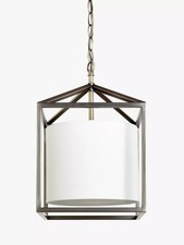 Modern Brass/Pewter Pendant