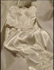 Mori Lee Ivory Satin Wedding