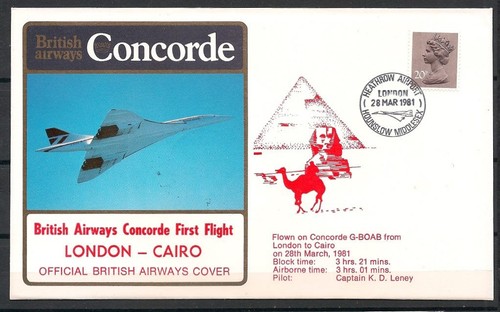 Stamps 1981 concorde first - gb,